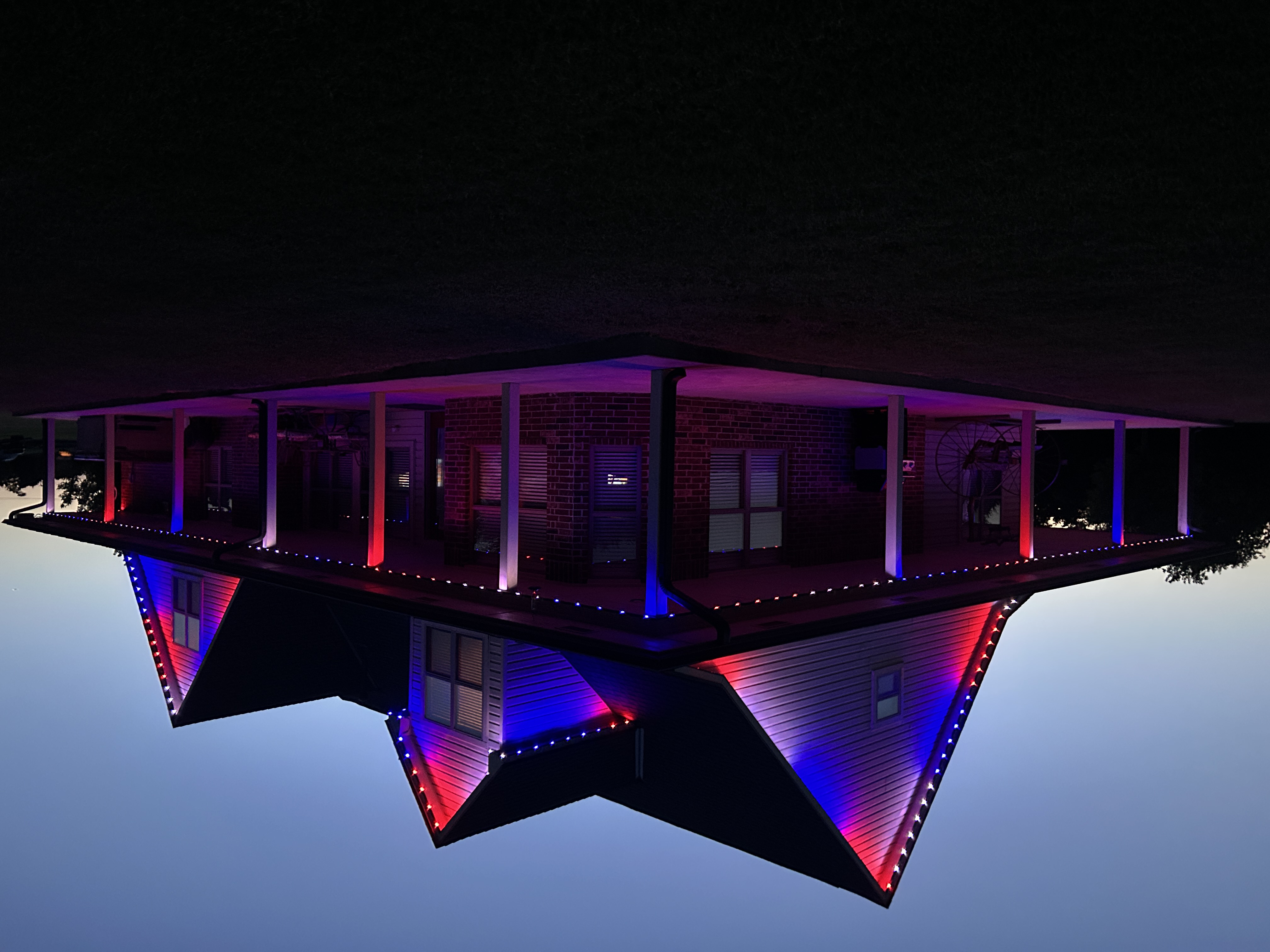 4th of July house lighting demo